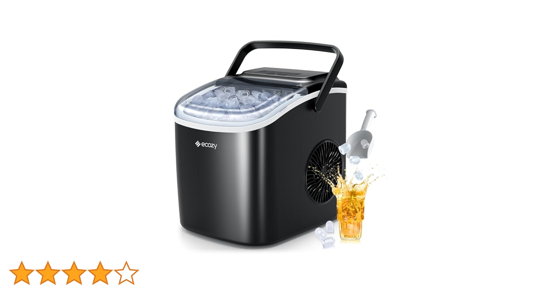【月末SALE】コンパクト製氷機 黒 月末SALE】コンパクト製氷機 黒 Amazon.co.jp: ecozy 製氷機